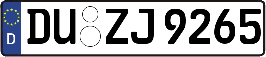 DU-ZJ9265