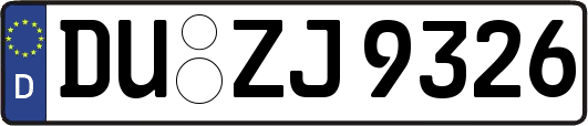 DU-ZJ9326