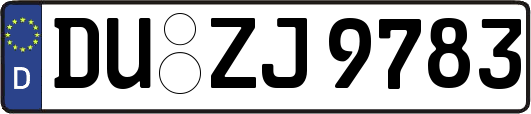 DU-ZJ9783
