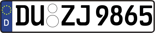 DU-ZJ9865