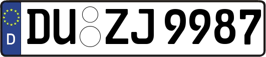 DU-ZJ9987