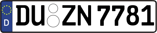DU-ZN7781