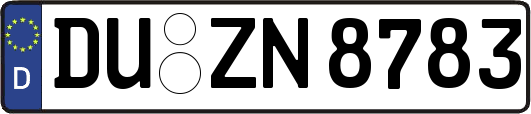 DU-ZN8783