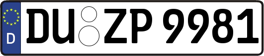 DU-ZP9981