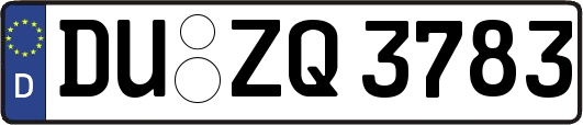DU-ZQ3783