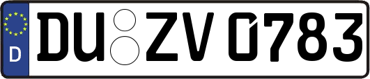 DU-ZV0783