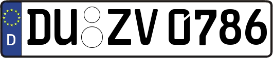DU-ZV0786