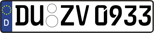 DU-ZV0933