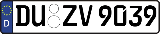 DU-ZV9039