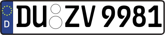 DU-ZV9981
