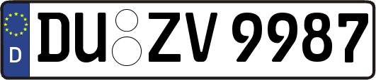 DU-ZV9987