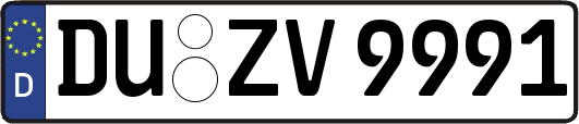 DU-ZV9991