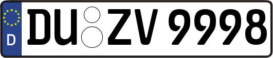 DU-ZV9998