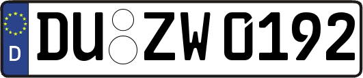 DU-ZW0192