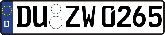 DU-ZW0265
