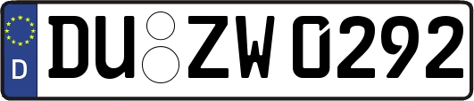 DU-ZW0292