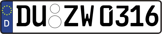 DU-ZW0316