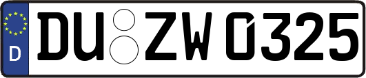 DU-ZW0325