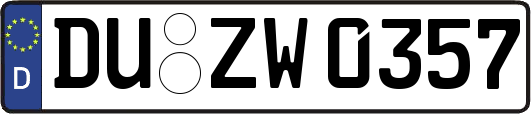 DU-ZW0357