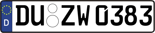 DU-ZW0383
