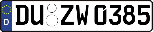 DU-ZW0385
