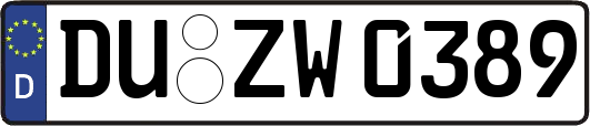 DU-ZW0389