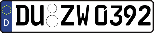 DU-ZW0392