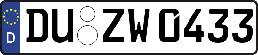 DU-ZW0433