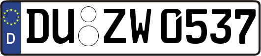 DU-ZW0537