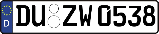 DU-ZW0538