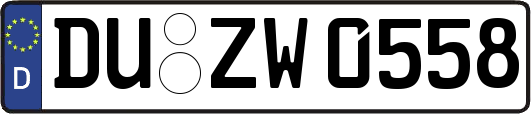 DU-ZW0558
