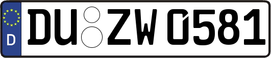 DU-ZW0581