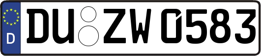 DU-ZW0583