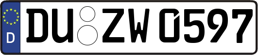 DU-ZW0597