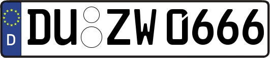 DU-ZW0666