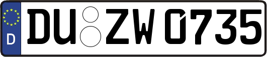 DU-ZW0735