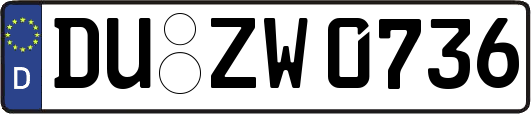 DU-ZW0736