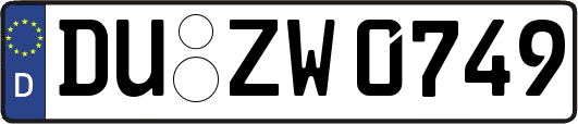 DU-ZW0749