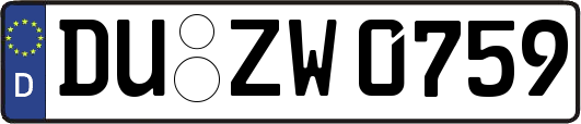 DU-ZW0759
