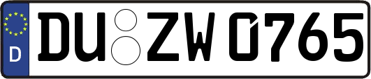 DU-ZW0765