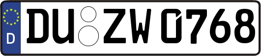 DU-ZW0768