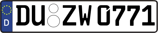 DU-ZW0771