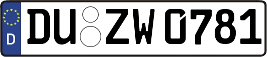 DU-ZW0781