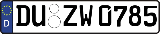 DU-ZW0785