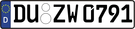 DU-ZW0791