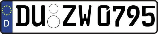 DU-ZW0795