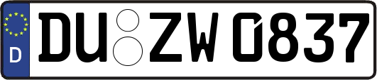 DU-ZW0837