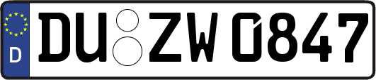 DU-ZW0847