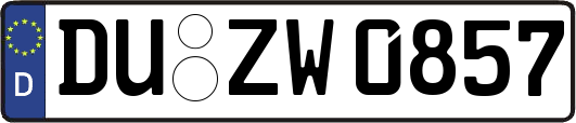 DU-ZW0857