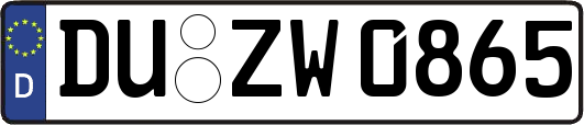 DU-ZW0865